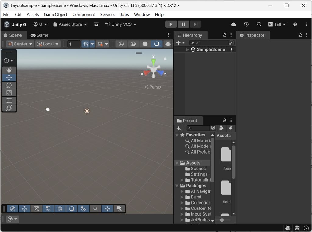 UnityのTallレイアウト全体