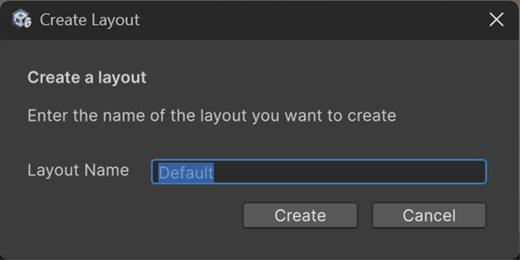 レイアウト名入力ダイアログ